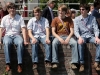 Aktive beim Ausflug zu den Mergelgrotten (100. Stiftungsfest, Pfingsten 2010)