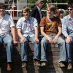 Aktive beim Ausflug zu den Mergelgrotten (100. Stiftungsfest Pfingsten 2010)